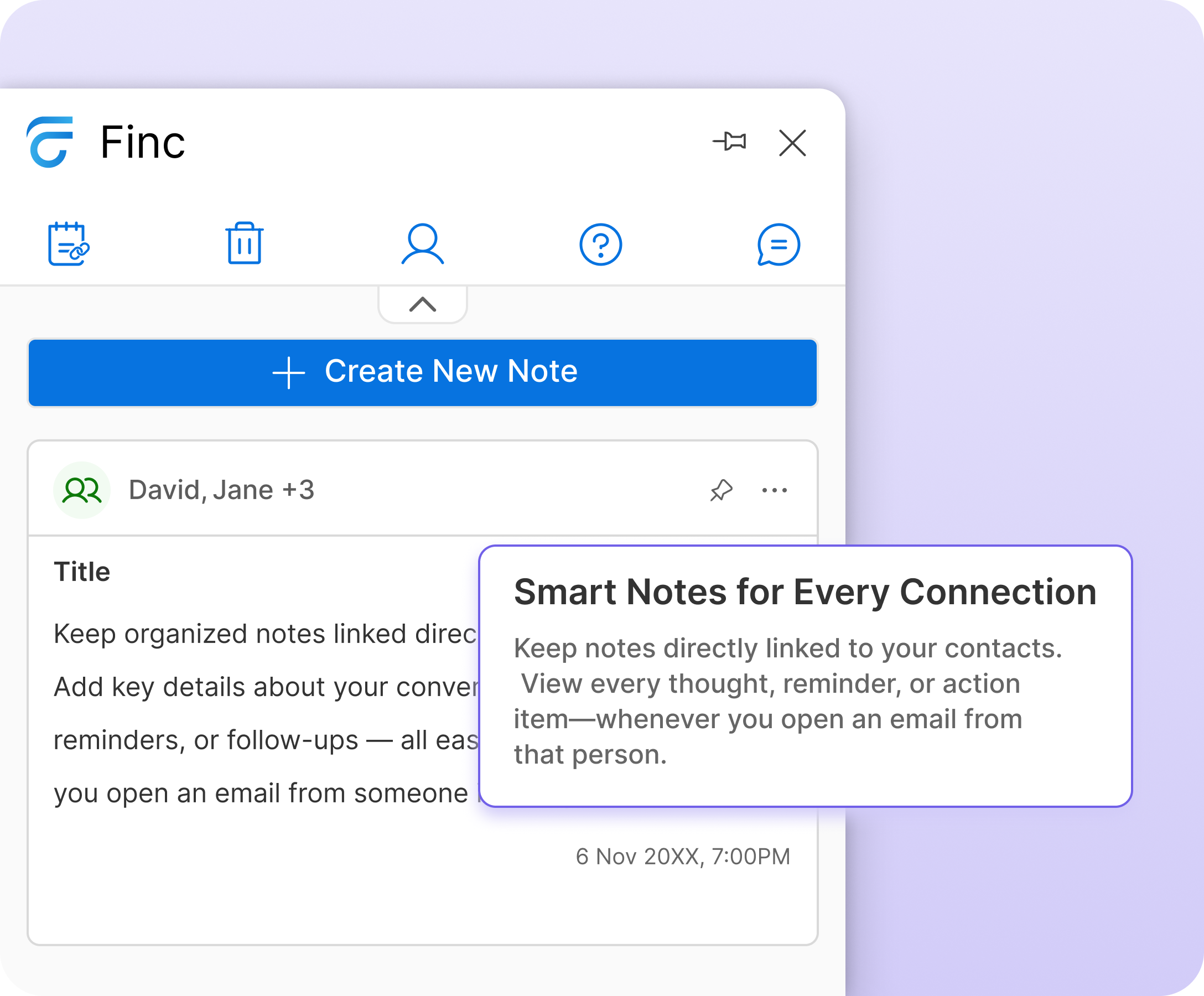 Notes Against Contacts